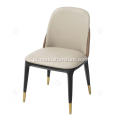 Cadeiras de jantar de couro falso de luxo italiano